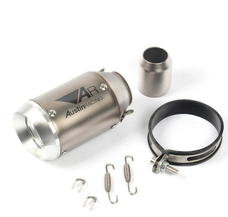 51mm Universal Motorcycle GP Exhaust Slip-On Carbon Fiber Muffler CNC