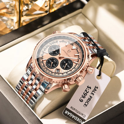 POEDAGAR Luxury Military Watch for Men Waterproof Luminous Date Chronograph Man Watch Sport Quartz Stainless Steel Men's Watches-EXPROTAS
