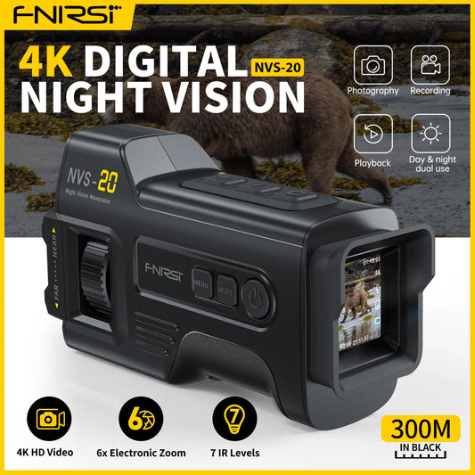 Night Vision Monocular 6X Digital Zoom 300m Hunting Camping Scope HD
