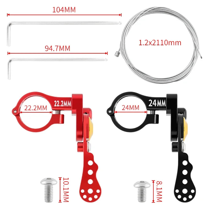 MTB Dropper Remote Lever for 22.2mm Aluminum Seatpost Bike Housing