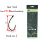 6pcs Carp Fishing Ready Tied Hair Rigs Hook Lines Size 2# 4# 6# 8# Tackle Set