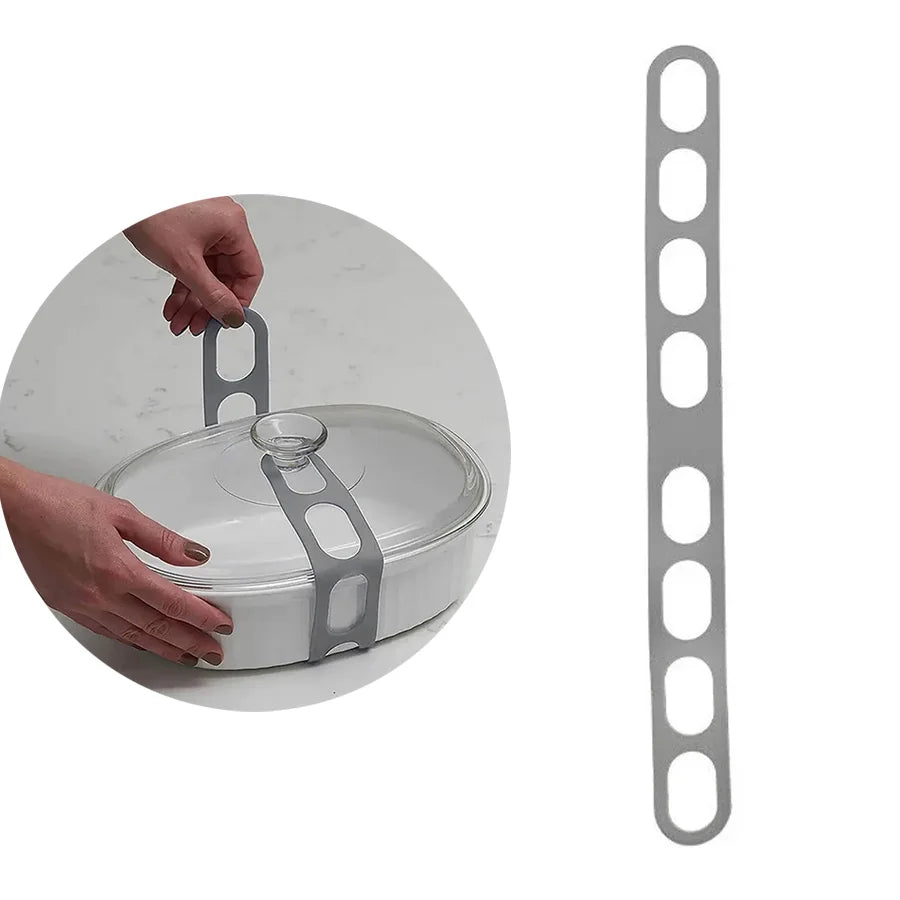 Silicone Lid Strap Reusable Elastic Band for Camping Cookware Universal Fixing