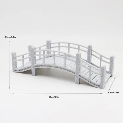1PC Figurine Fairy Garden Miniature Bridge Ornament for Room Decoration