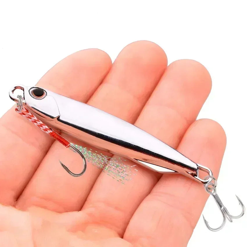 12Pcs Fishing Lure Metal Jigs Spoon Bait 40g 30g 20g 15g Mackerel Bass