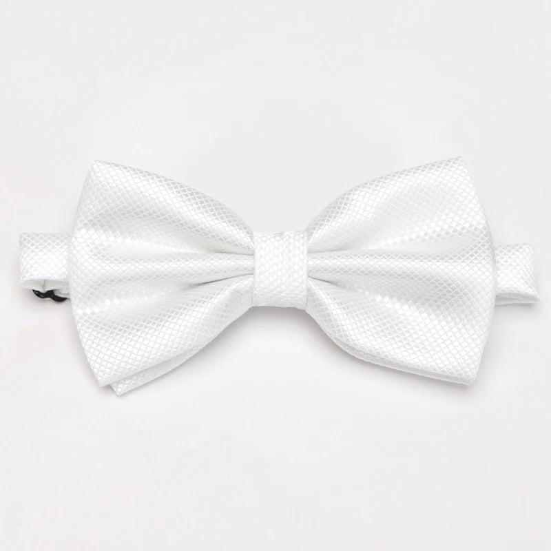 Bow Tie Solid Color Adjustable Wedding Party Ties for Men Women