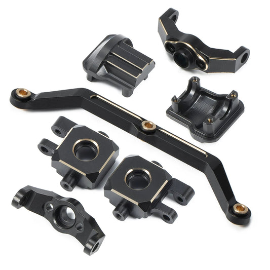TRX4M Brass Steering Link Knuckle Diff Cover Caster Block Weights 1/18 RC