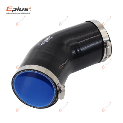EPLUS 45° Silicone Hose | Car Intercooler Turbo Intake Pipe Connector Black