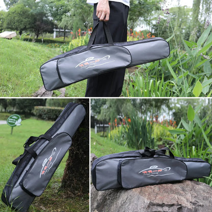 Fishing Rod Bag Sougayilang Single Layer Nylon Tackle Carry Storage Case