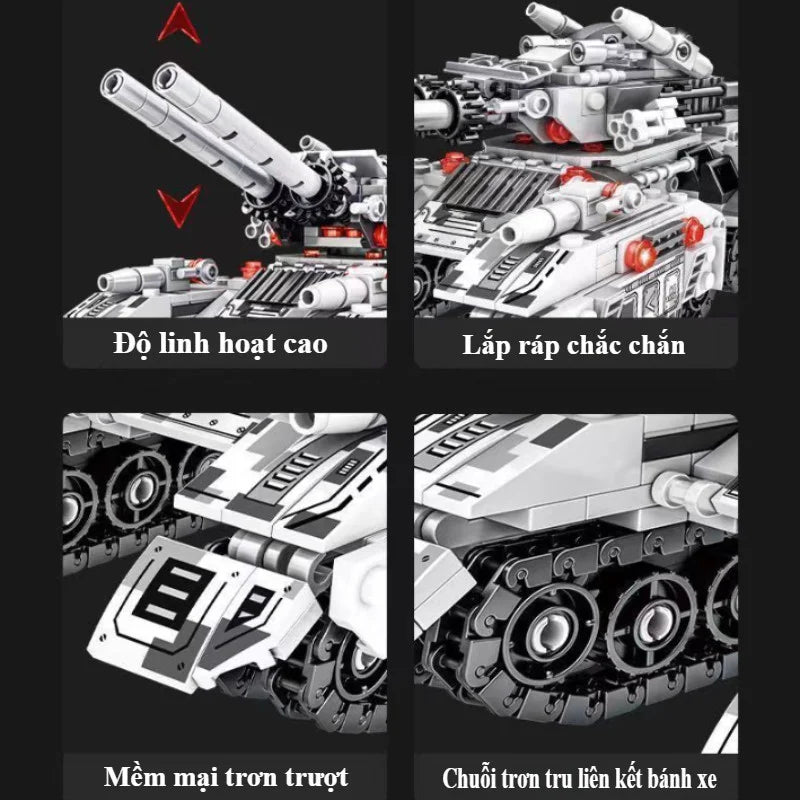 2026 Military Vehicle Tank Building Blocks Model Toy Set 8in1 Construction