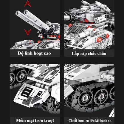 2026 Military Vehicle Tank Building Blocks Model Toy Set 8in1 Construction