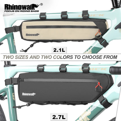 Rhinowalk Bike Frame Triangle Bag Splash-Proof 2.1-2.7L Double Sided Under Tube Bag