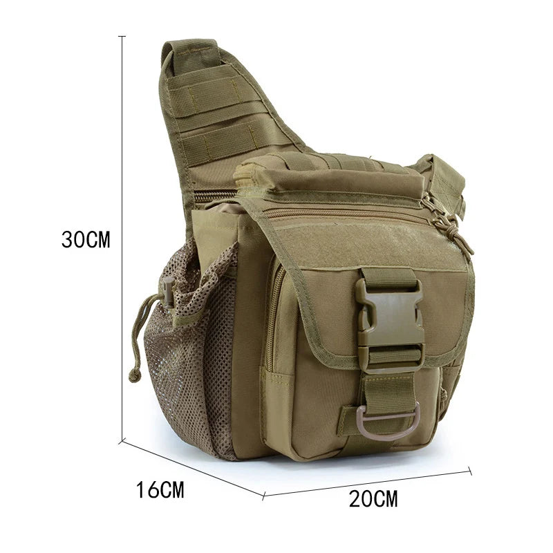 Outdoor Chest Bag for Men Hiking Camping Travel Tactical Shoulder Pouch