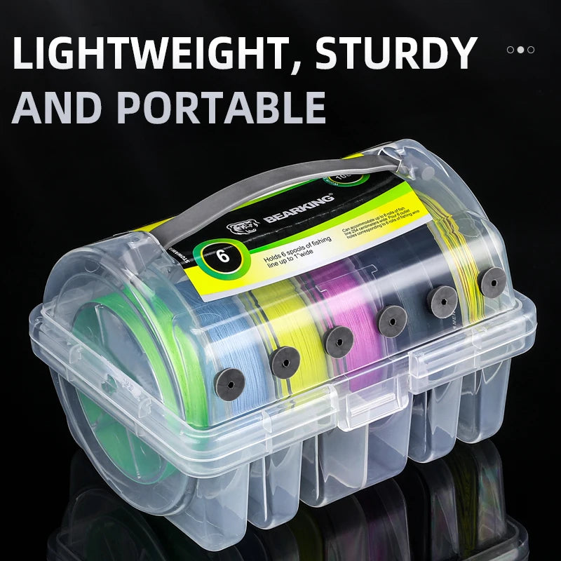 Fishing Tackle Box Double Sided Storage Case with 14 Compartments Organiser