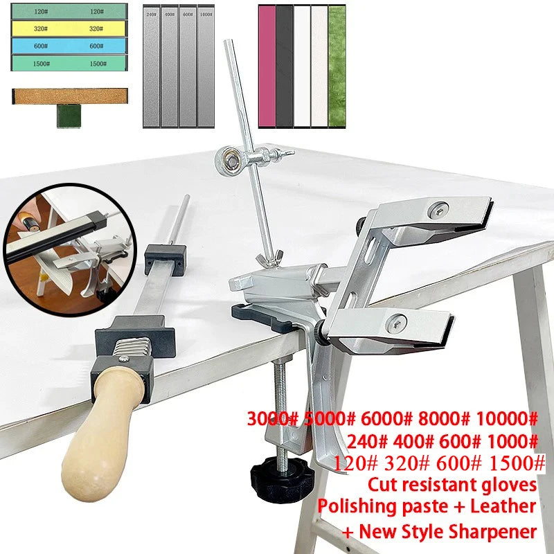 2023 New Upgraded Fixed Angle Knife Sharpener 360° Rotary Knife Household Whetstone Diamond Sets Kitchen Professional Sharpening-EXPROTAS
