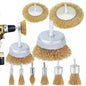 10 Pack Wire Brush Wheel Cup Brushes Coarse Crimped 1/4 Inch Shank Drill