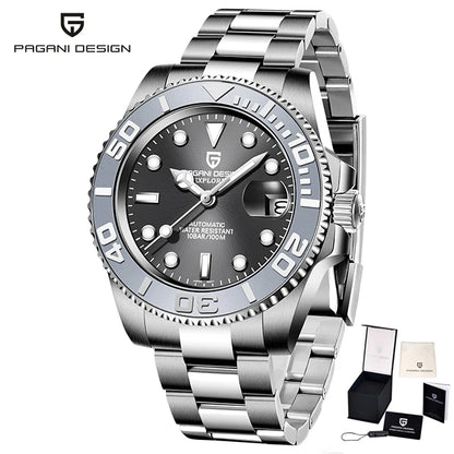 PAGANI Design Men’s Automatic Watch Sapphire Stainless Steel Waterproof Luxury Sport
