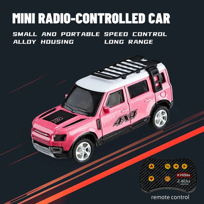 Mini Alloy 1/64 Remote Control Car 60 Minutes Kids Toy Convenient Carry