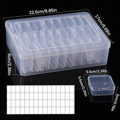 Storage Box for DIY Diamond Painting Nail Art Rhinestone Organizer 10 Grids