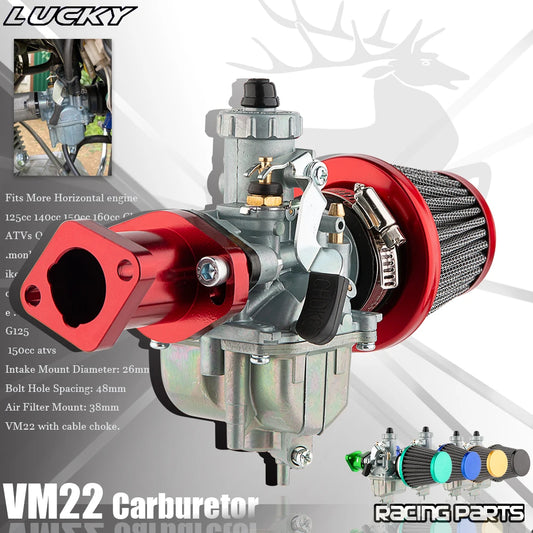 VM22 Carburetor For Predator 212cc GX160 GX200 6.5HP Mini Bike Go Kart Air Filter