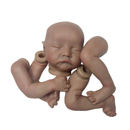 19 Inch Lou Lou Levi Reborn Baby Doll Kit Painted Hair Unfinished DIY Bebe