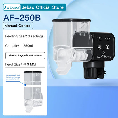 Jebao Jecod New Aquarium Fish Tank Feeder Intelligent Automatic Feeder Digital Timing Wifi Wireless Remote Control Fish Feeding-EXPROTAS