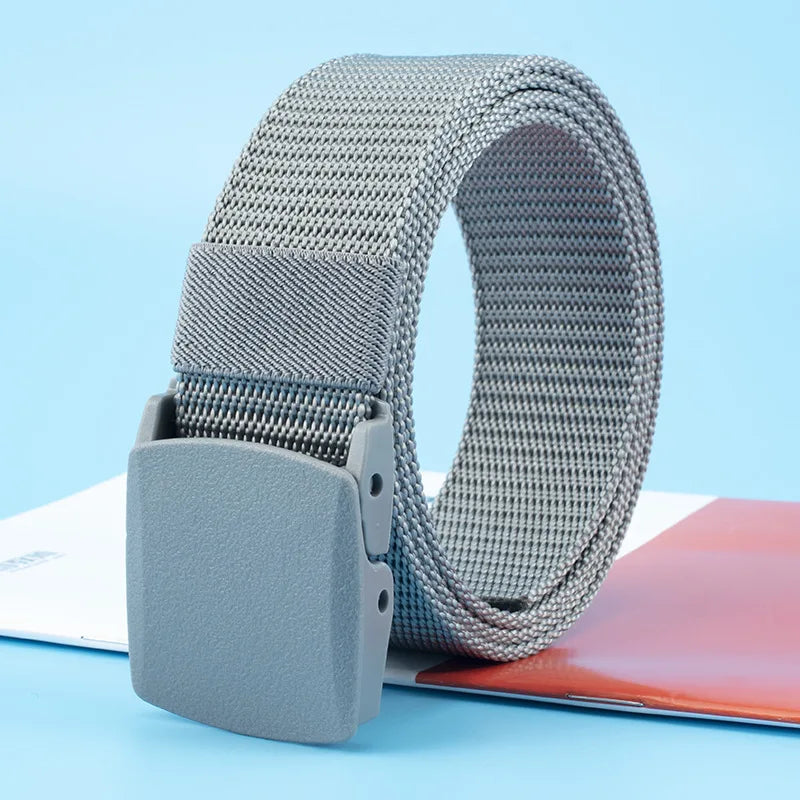 Nylon Adjustable Belt 120cm Tactical Outdoor Military Waist Plastic Buckle