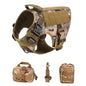 Tactical Military Vest Dog Harness & Leash Set for German Shepherds All Breeds