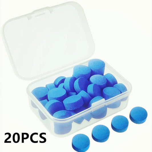 20PCS Billiard Pool Cue Tips 13mm Leather Snooker Replacement Accessories