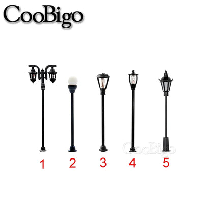 10Pcs Miniature Street Lamp Micro Light Model Landscape Decoration
