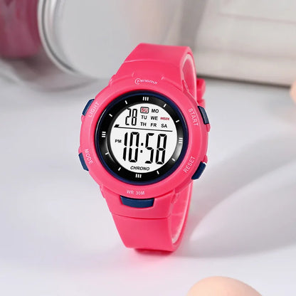UTHAI CE49 Kids Smart Watch Luminous Waterproof Alarm Student Electronic Gift