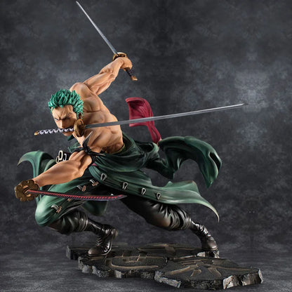 New One Piece 10cm Anime Figure  Roronoa Zoro Three-Blade  Sa-maximum  Manga Anime Statue Action Figure Collection Model Kid Toy-EXPROTAS
