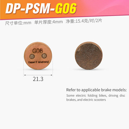 JSHOUBIKE Copper Sintered Disc Brake Pads for Shimano MT200 XT XTR Avid BB5 BB7