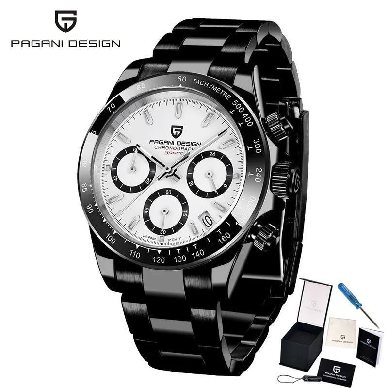 PAGANI Design Men’s Quartz Chronograph Watch VK63 Luxury Business 2024 Wristwatch
