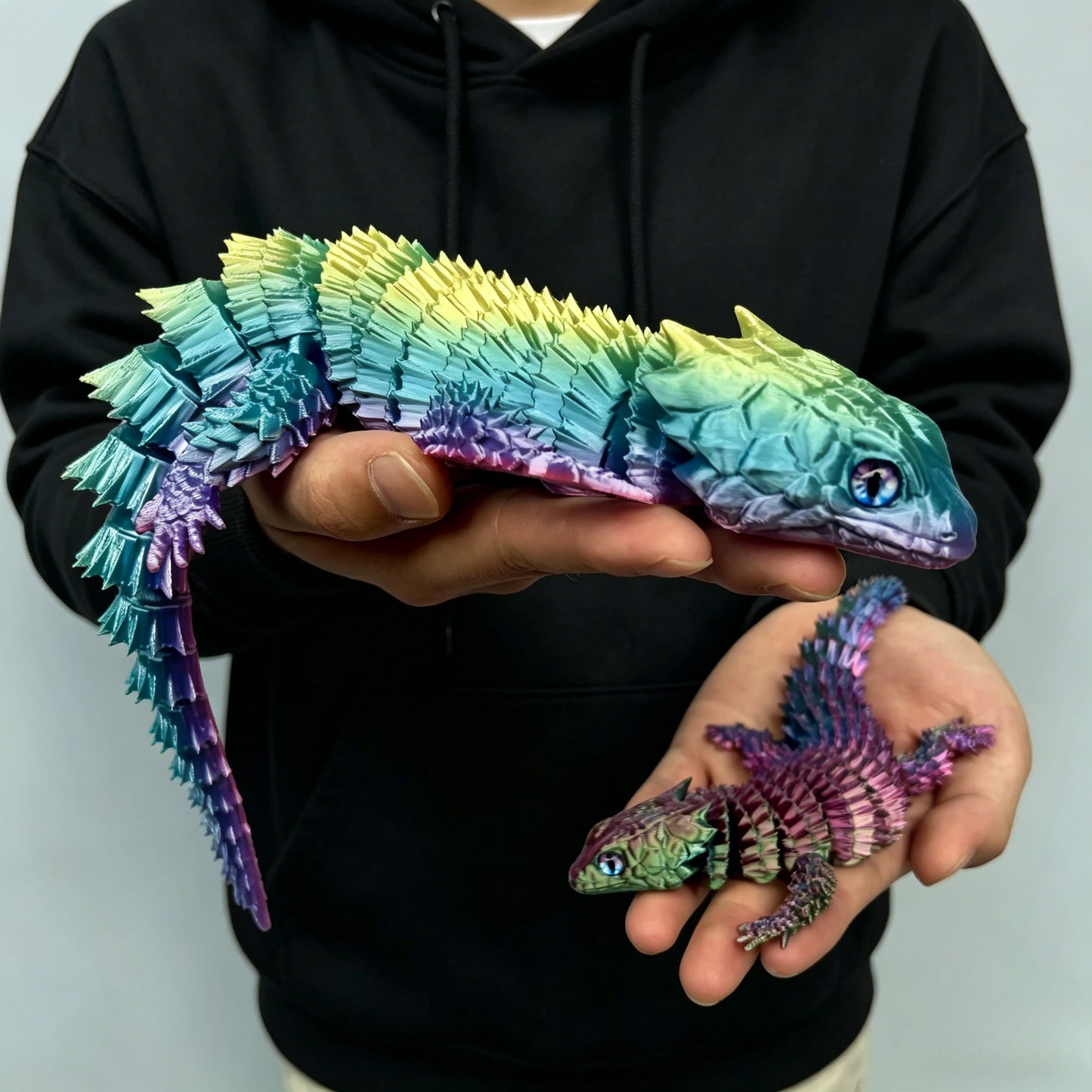 Creative Desk Plants 3D Printed Lizard Statue Ornament for Home Decor