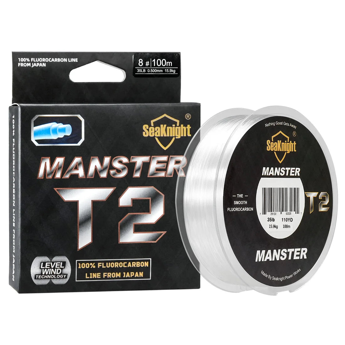 100M SeaKnight Fluorocarbon Fishing Line 3-35LB Carbon Fiber Leader