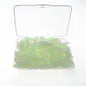 100Pcs Grub Soft Fishing Lures Silicone Worm Bait 2cm 0.3g Artificial