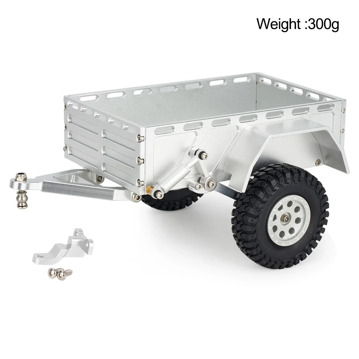 Aluminium CNC RC Crawler Utility Trailer Ball Hitch 1/18 TRX4M SCX24 Redcat