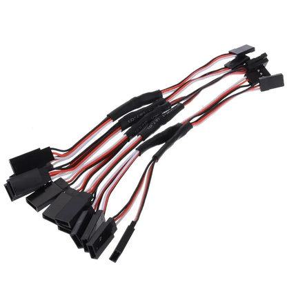 5PCS RC Servo Extension Lead Cable 500mm Futaba JR Male Female Wire