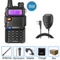 Baofeng Walkie Talkie UV 5R 5W 8W Dual Band Ham Two Way Radio Vhf Uhf FM Radio Handheld Transceiver Hunting Long Range-EXPROTAS