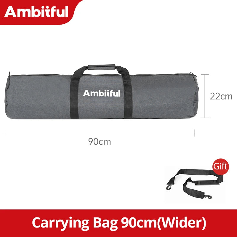 AMBITFUL TB PRO Tripod Bag 50–140cm Padded Carry Case w/ Shoulder Strap