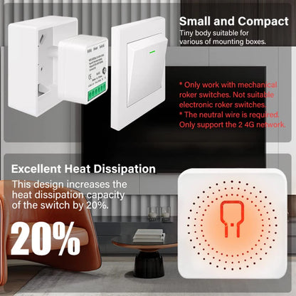 Smart Switch 16A Zigbee Relay Module Mini DIY for Alexa Google Home