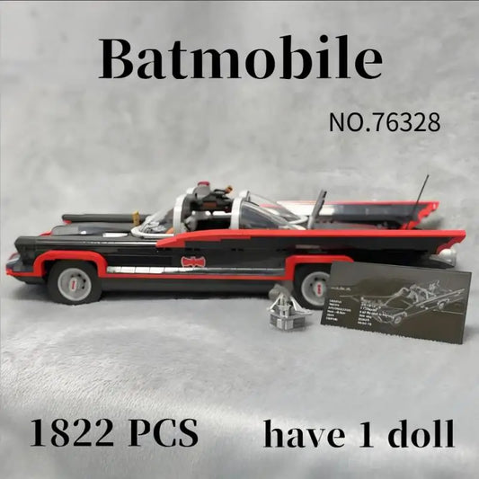 2024 NEW The Classic TV Series Bat Car 76328 Building Blocks Mobile Car Model Bricks Toys For Children Boys Christmas Gifts-EXPROTAS