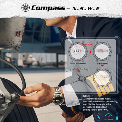 NORTH EDGE Men's Sports Digital Watches Business Luxury Watch For Men Waterproof 50M Altimeter Barometer Compass Luminous Clock-EXPROTAS