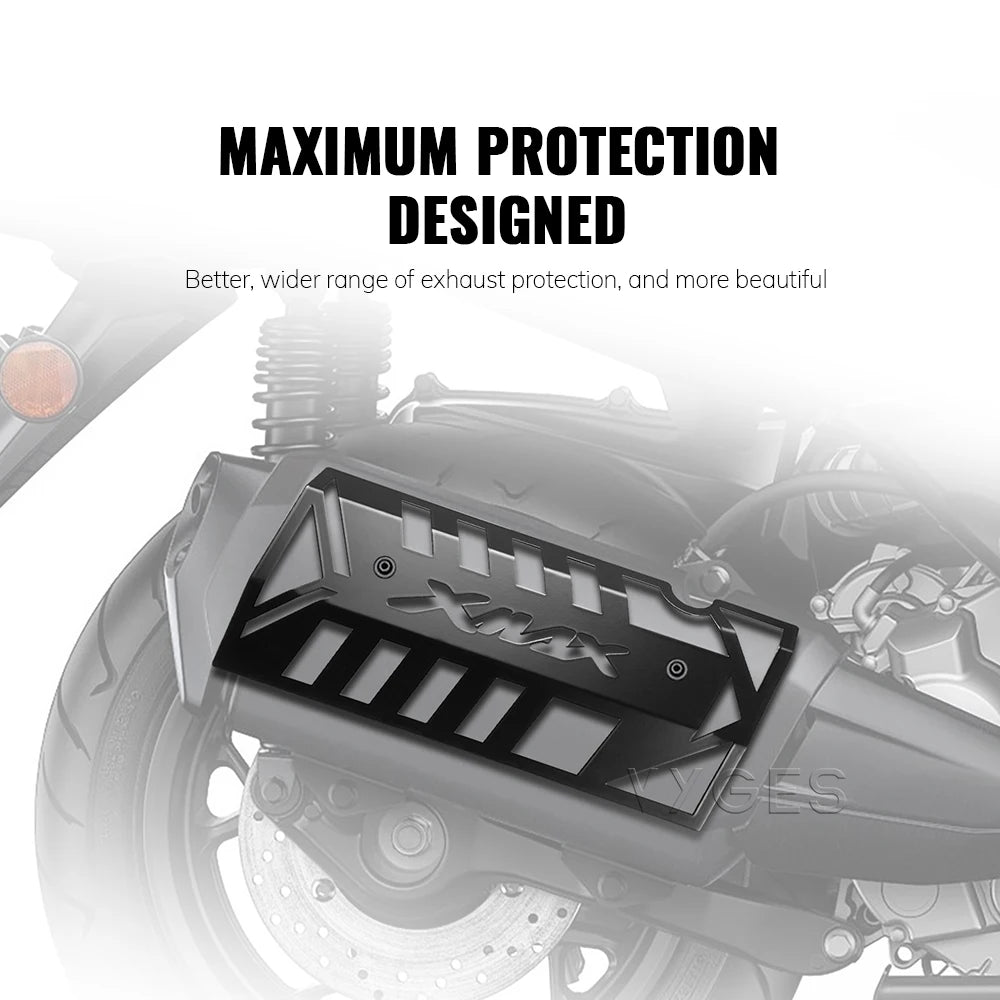 Exhaust Guard Cover for Yamaha XMAX 250 300 2017–2024 Heat Shield Protector