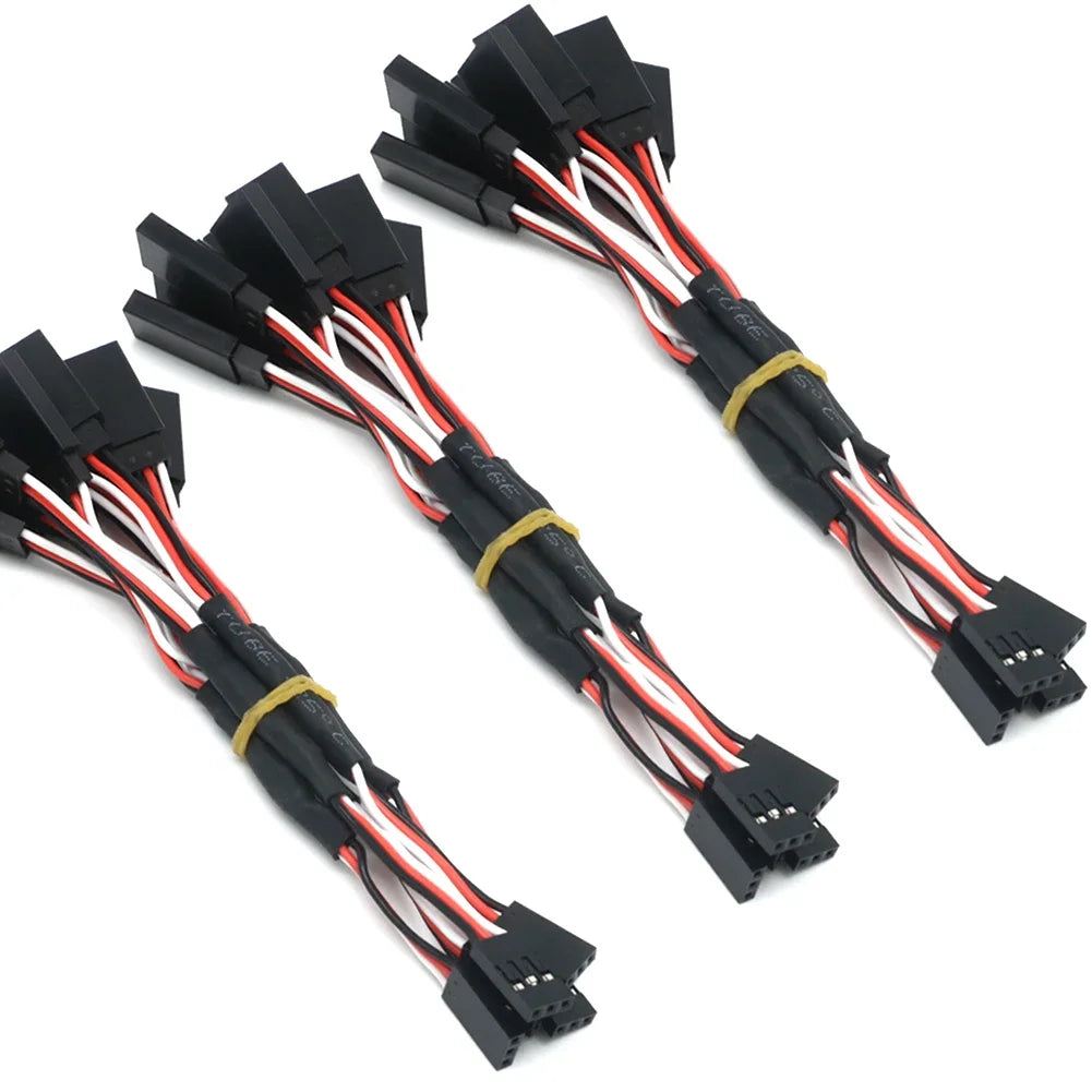 5PCS RC Servo Extension Lead Cable 500mm Futaba JR Male Female Wire
