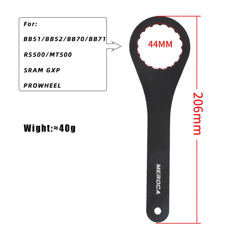 Bottom Bracket Wrench MEROCA 44/46/49mm 16/24 Notch for IXF BB51 BB52 DUB