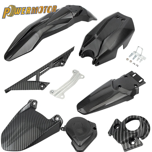 Talaria Sting X3 MX3 MX4 Carbon Fiber Front & Rear Fender Battery Cover Kit for