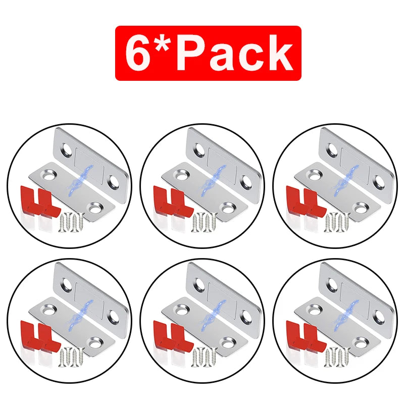 Ultra Thin Magnetic Cabinet Catch Strong Door Drawer Stopper Invisible Adhesive