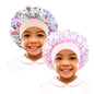 Curly Hair Adjustable Kids Satin Bonnet Sleep Cap Cartoon Hat for Baby