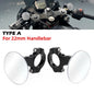 Universal Convex Rearview Mirror Rimless 360° Wide Vision Handlebar Mount